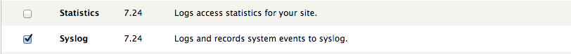 Drupal Syslog